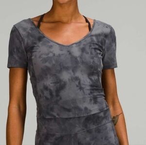 NWT Lululemon Align T-Shirt Diamond Dye Pitch Grey Graphite Grey Size 8